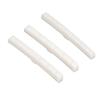 3Pcs 6 String Guitar Nut Flat Bottom Slotted Bone Guitar Nut Replacement for Tele