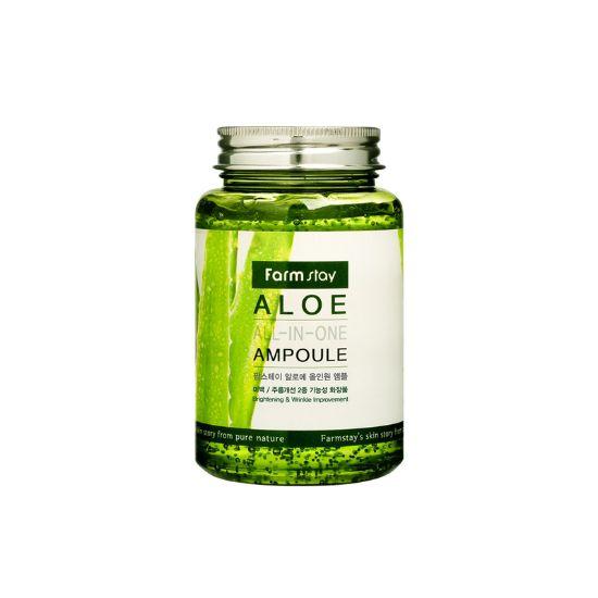 Farmstay Aloe All-in-One Ampoule Soothing & Hydrating Skin Care 250ml