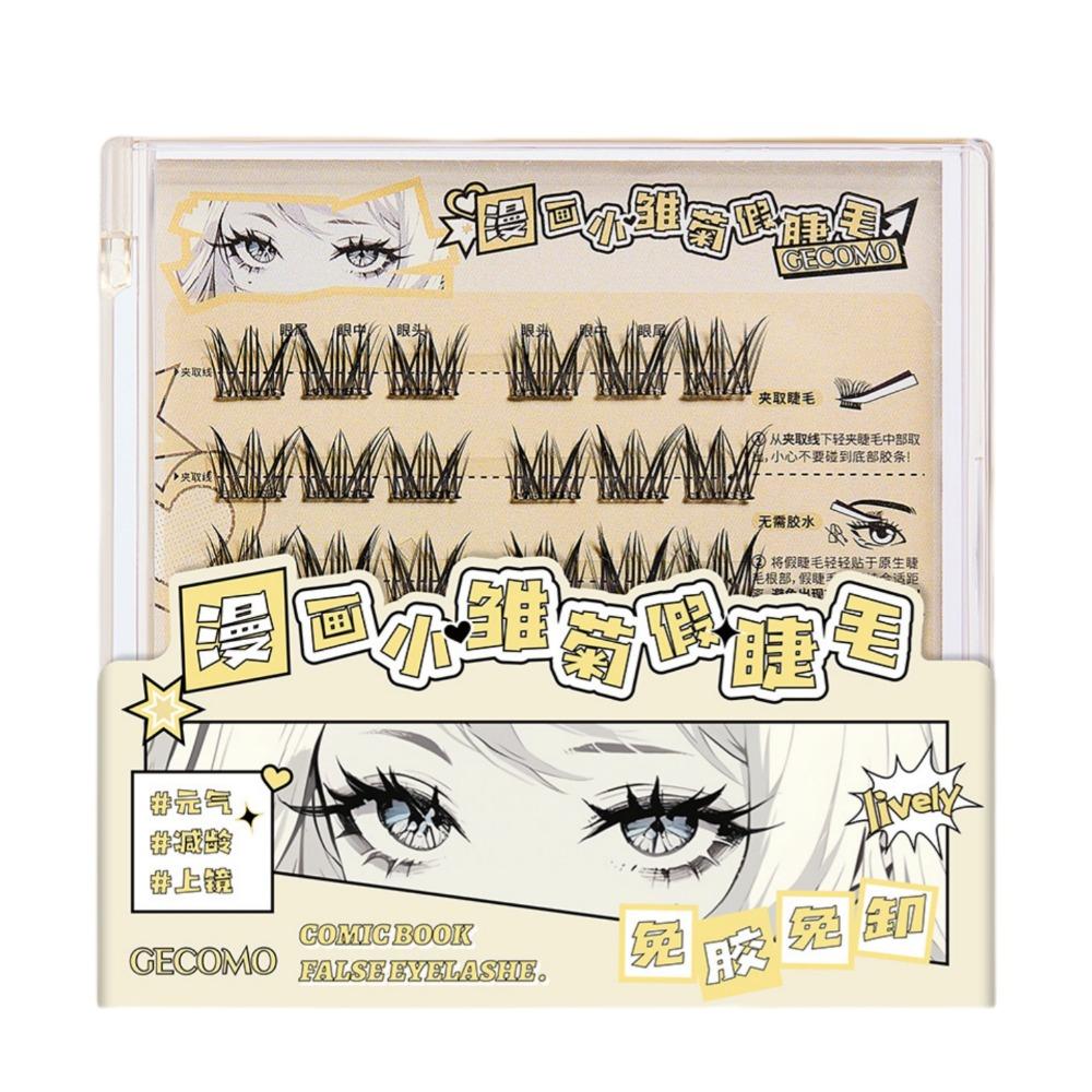 

Завитые накладные ресницы без клея, милые индивидуальные накладные ресницы, макияж Style C