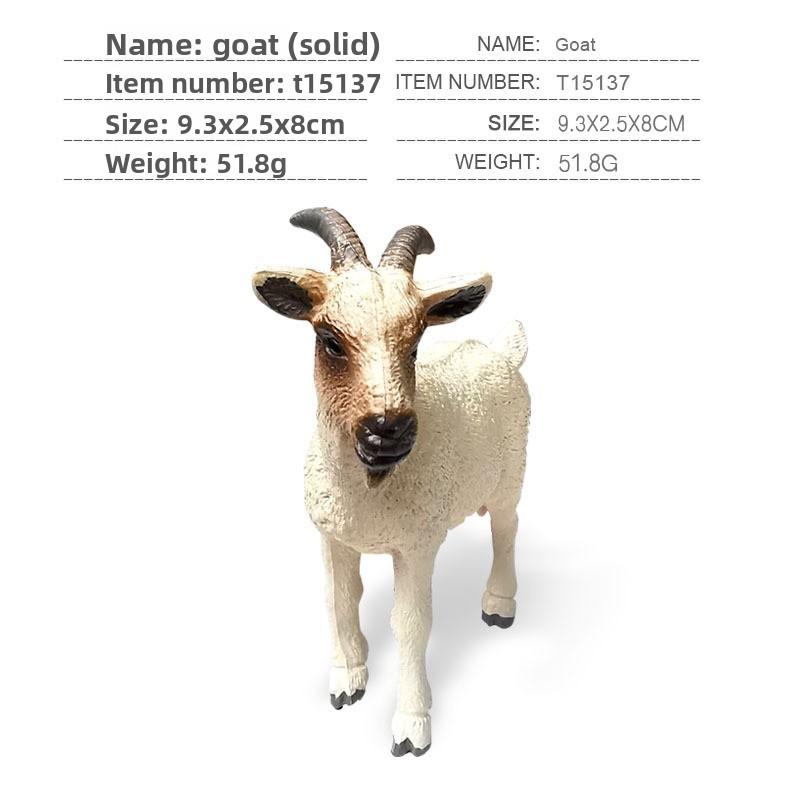 Farm Animal Goat Figurine Collection Model With Pvc Material For Kids Farm Play