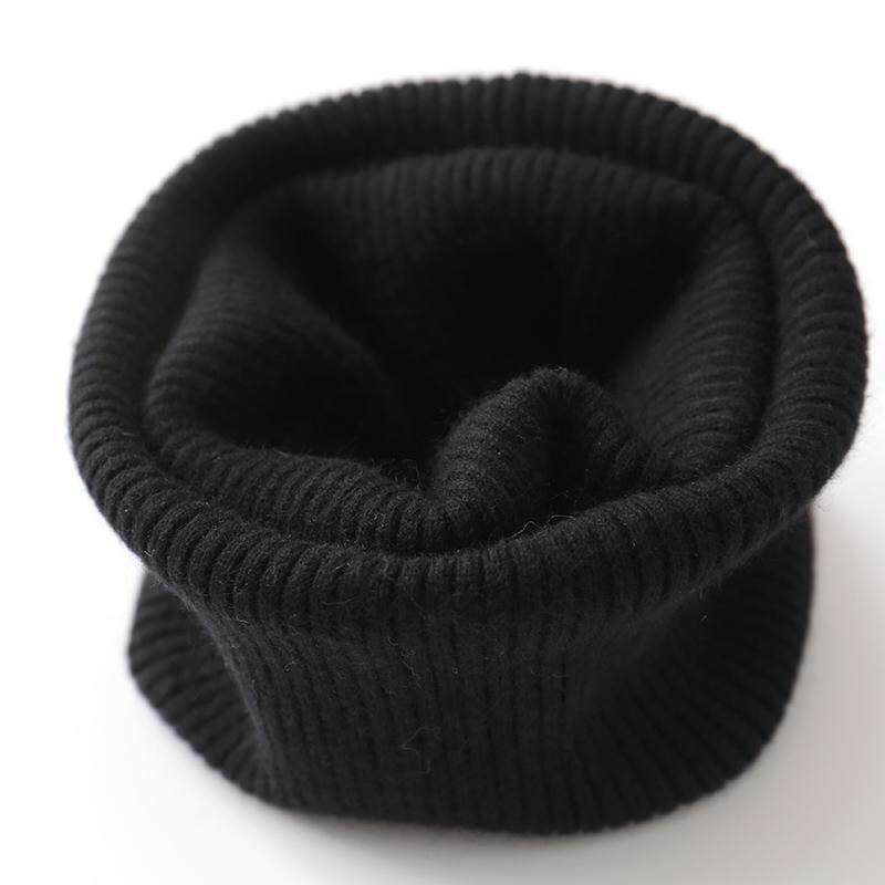 Autumn and Winter Scarf Unisex Warm Thickened Soft Neck Cover Versatile Fake Collar Windproof Knitted Pullover Scarf
