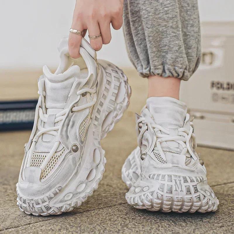 2025 Hot Sale Retro Men's Casual Shoes Shockproof Comfortable Outdoor Running Fitness Training Exercise Sneakers Size 39-44