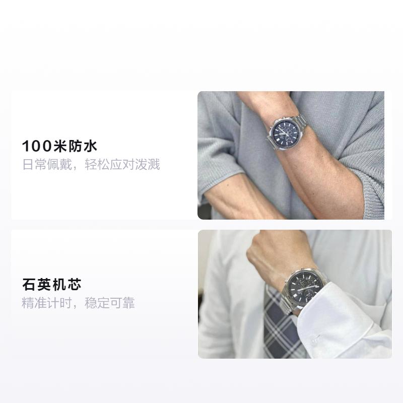 

CASIO 100 meters waterproof Quartz for men and women, black dial EFV-650DJ-1AJF чёрный