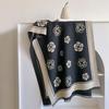 Eșarfă de iarnă pentru femei Camellia Cashmere - Premium, Versatilă, Groasă, Guler cald, Șal stil Coco