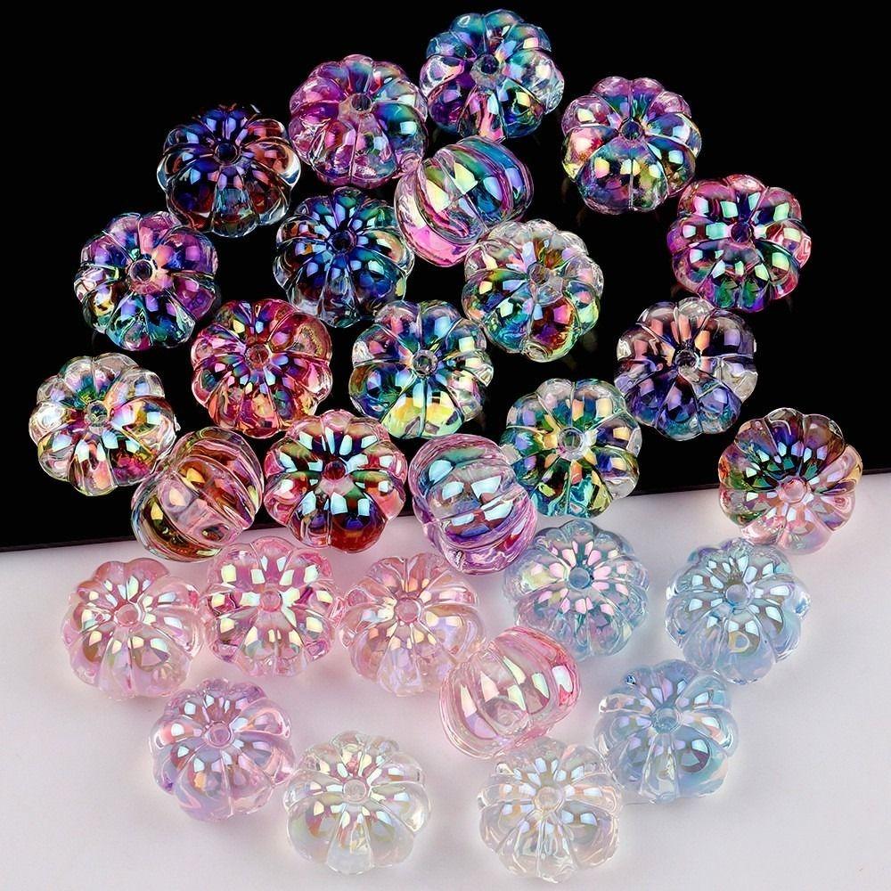 

10 шт. Сделай сам Ручной работы Прозрачные бусины Модные 16 мм Акриловые бусины Бусины Тыква-фонарь