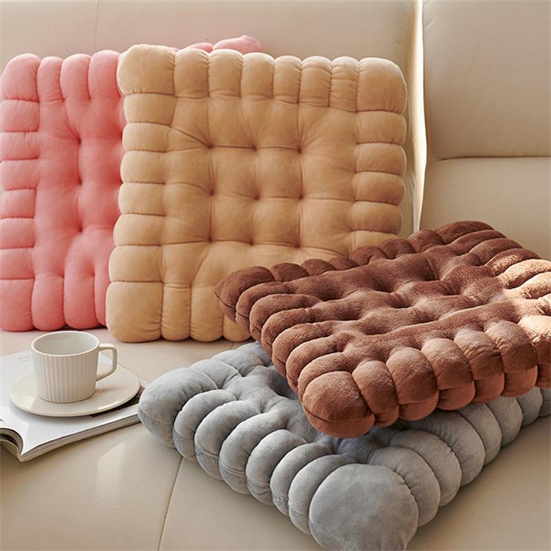 Biscuit Shaped Floor Cushions Yoga Pillow for Sitting On Floor Degrees of Comfort Meditation Floor Pillow Chair Pad JAF174