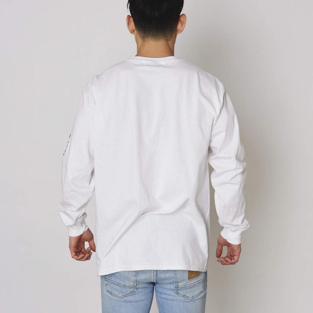 EMBLEM TEE Long Sleeve Oversized NYN-JEWELRY L/S Men's T-Shirt, (L, WHT)