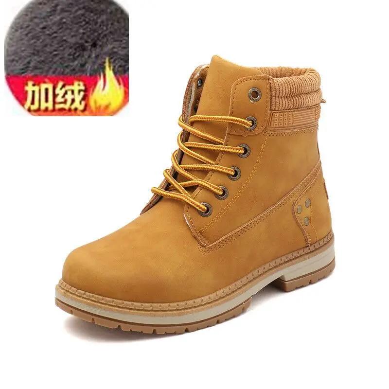 Fashion Platform Boot Winter Warm Snow Boots Ladies Ankle Outdoor Thick Bottom Sneakers Non-slip Lace Up Plus Size 36-42 Shoes for Women