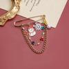 European and American Jewelry Christmas Snowman Snowflake Element Brooch Clothing Female Star Personality Creative Pin Accessories