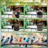 Bird Feeder for Outdoors Hanging, Wild Bird Feeders with Metal Mesh, Squirrel Proof Birdfeeder,4.3lb Retractable Seed Feeder,6 Perches for Bluebird,