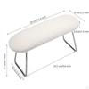 Nail Arm Rest Cushion Comfortable Foldable Stand PU Leather Portable Non Slip