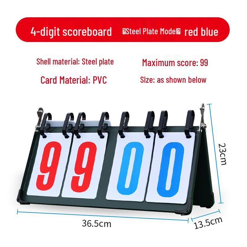 Versatile Sports Flip Scoreboard for Table Tennis, Football, Badminton, Basketball