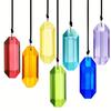 7PC Colorful Crystal Sun Catcher Ornament-Glass Wind Chime for Garden Decor Holiday Gift Elegant Outdoor Hanging Decorations