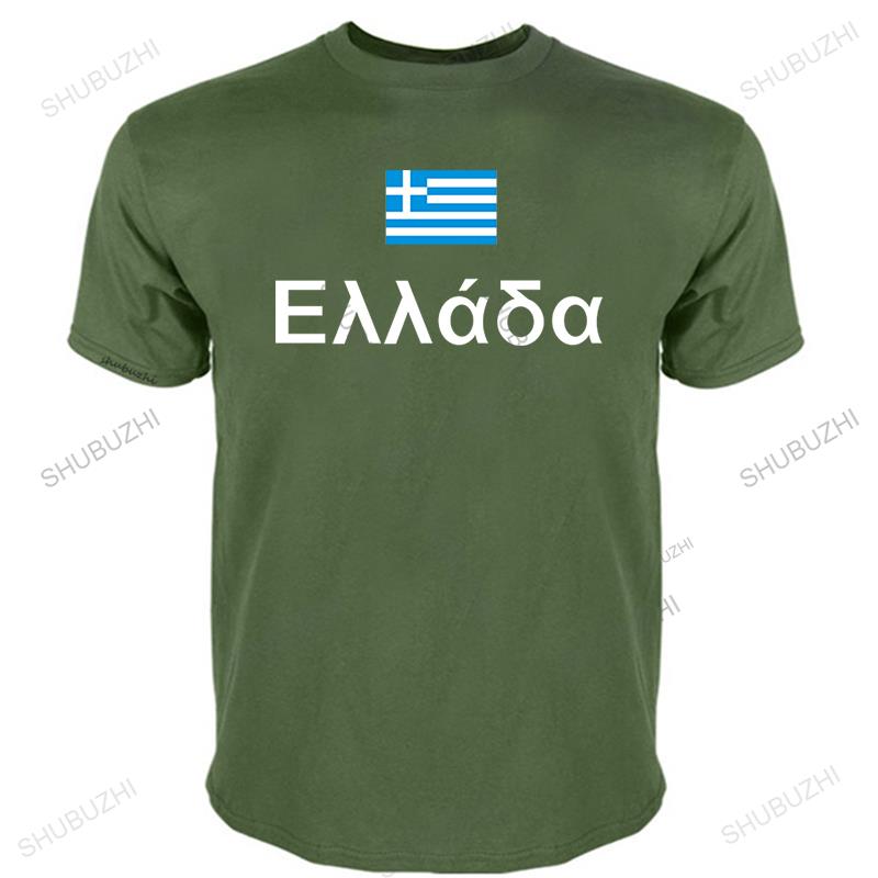 Greece Unisexs Casual T Shirts Fashion Jersey Nation Team Cotton Tshirt Meeting Fitness Brand Clothing Tees Country Flag The Greek