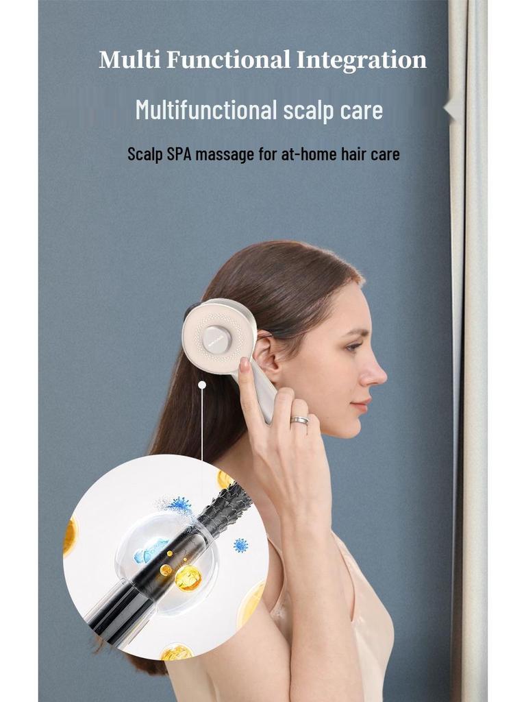 Kırmızı Işıklı Saç Derisi Masaj Aleti ve Losyon Uygulayıcılı EMS Saç Büyütme Tarağı - Saç Dökülmesine Karşı ve Saç Bakım Cihazı