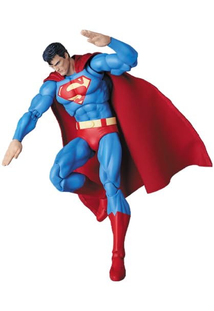 MAFEX Superman HUSH Action Figur Gelenkig Sammlerstück mit rotem Umhang Version. Figur, [Gebraucht]