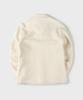 Panicale Ivory Wrinkle Herringbone Shirt Jacket