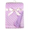 (SU)Cobertor macio Minky Dot para bebê, capa de carrinho de lã quente, colcha, roupa de cama