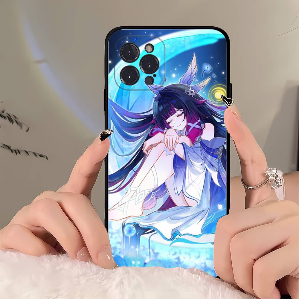 Genshin Impact Song Of The Welkin Moon Phone Case For IPhone 17 Air 16 15 14 Plus 13 12 Mini 11 Pro Max Black Cover