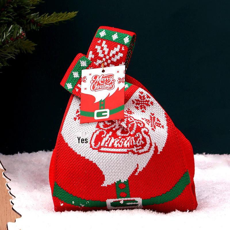 Christmas Eve Apple & Candy Gift Bag for Kids - Creative Festive Packaging