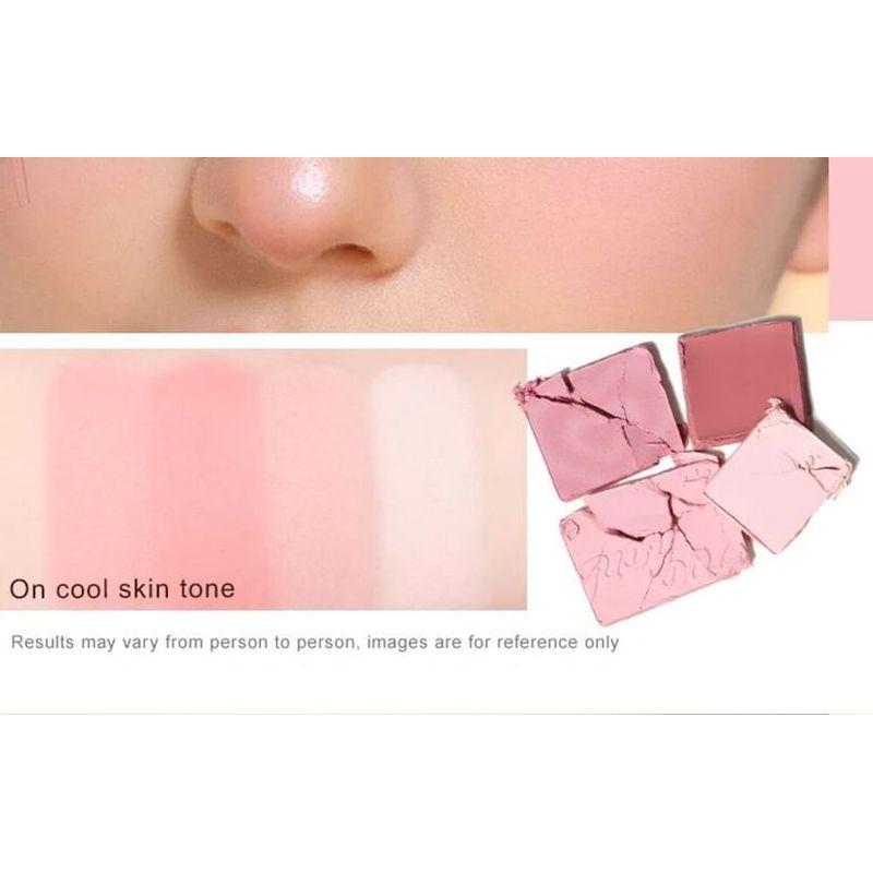 Judydoll - Paleta 4 tvářenek a rozjasňovačů (1-3)