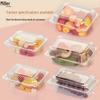 Disposable Transparent Rectangular Fruit Salad Box with Lid for Freshness Preservation