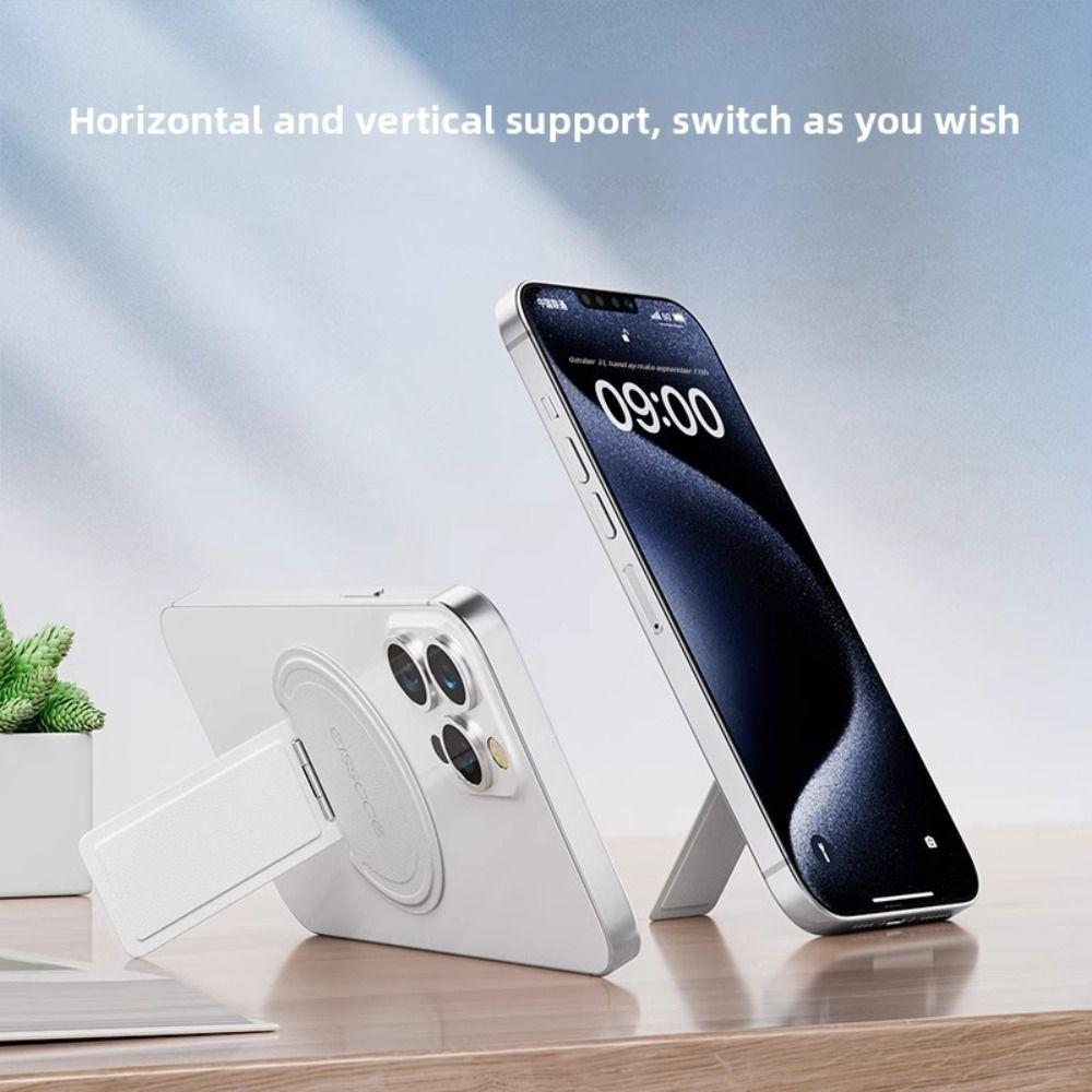

Strong Magnet Phone Magnetic Stand Ultra-thin Back Sticker Bracket Double Sided Holder Travel Grey Self-adhesive