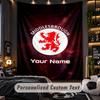 TapestryMiddlesbrough FC Custom Name Text Personalized Wall Hanging Tapestry Home Wall Decor