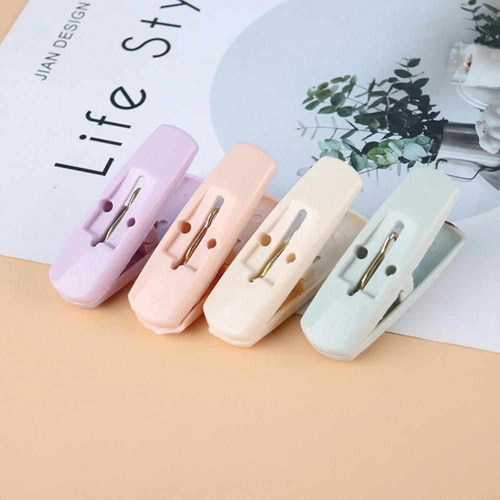 10PCS Random Color Household Clothespin Plastic Spring Clip Anti-slip Clothespin Multi-colored Underwear Fixing Clip Socks Clips
