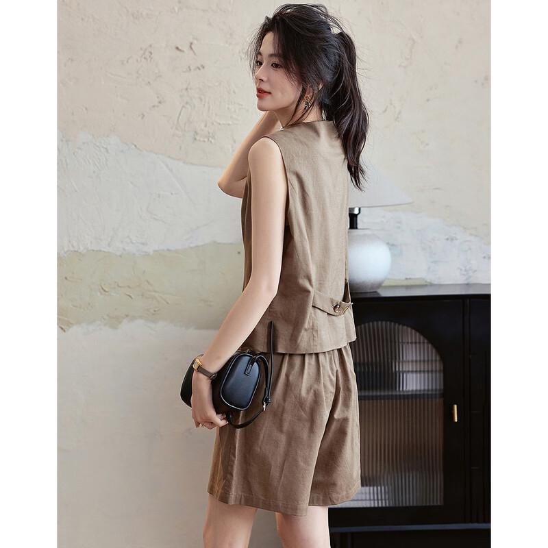 Demana Urban Chic Linen Blend Two-Piece Set