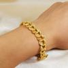 24K Gold Plated 1.2cm Wide Engraved Middle Eastern Luxury Bracelet for Men and Women - Perfect for Festivals or Gifts