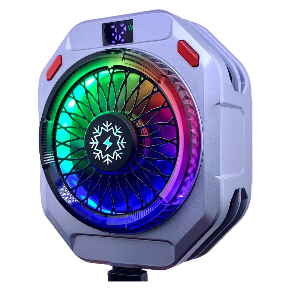 Semiconductor Phone Cooler 30W Powerful Cooling Smart Temperature Control 5 Adjustable Modes RGB Lights Extreme Cooling