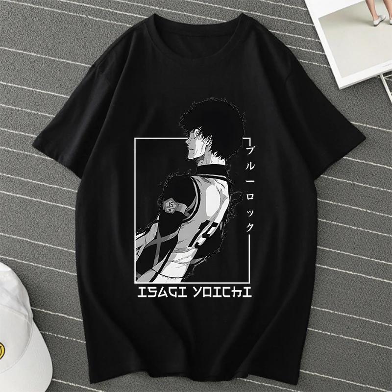 BLUE LOCK Yoichi Isagi Manga Tričko Retro Hip Hop Unisex Tričko Streetwear Grafická Trička BLUE LOCK Nadměrná Trička Topy