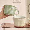 Tasse en céramique de grande capacité: Tasse polyvalente pour flocons d'avoine, lait, lait pour bébé ou café