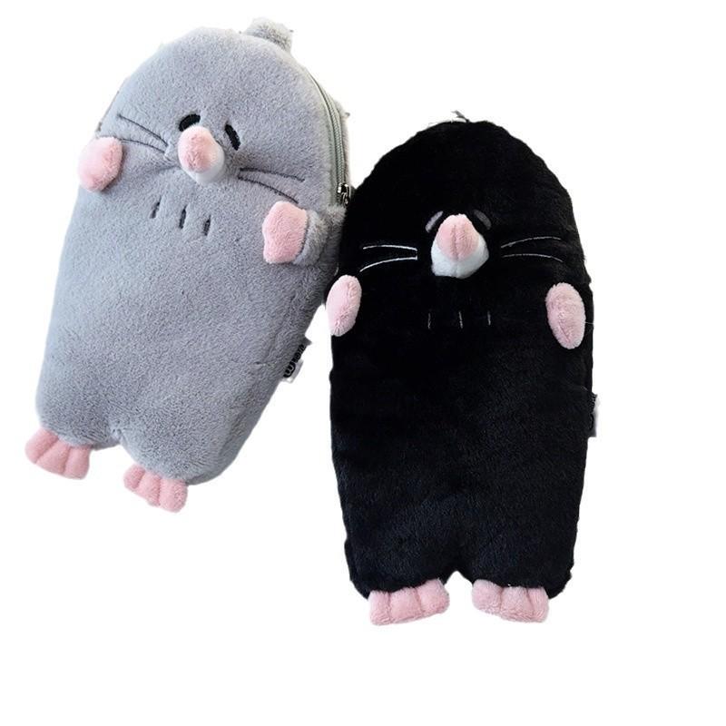 Plush Pencil Case With Multiple Compartments For School Students And Office Use