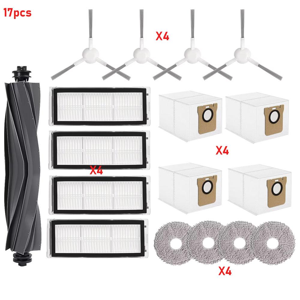 Compatible Mop Pads Dust Bags Filters Side Brushes for Dreame L11 Ultra L11 Ultra X11 Pro Robot Vacuum Cleaner Accessories Kit