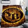 Koc Flanelowy w Wzór BSC Young Boys, Wysokiej Jakości, Wygodny na Wszystkie Pory Roku, Wystrój Domu, Ciepło i Komfort, Idealny na Prezenty.