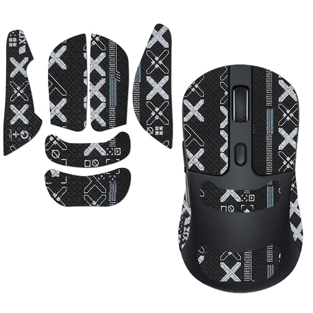 NOUKAJU Keychron M3 Mouse Grip Tape, Ultra-Thin, Highly Absorbent, Anti-Slip Tape for Keychron M3 Gaming Mouse (Black)