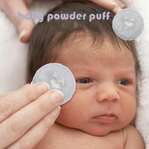 Baby Powder Puff, Face and Body Powder Puff, Dry Powder Puff, Baby Body Powder, Round, Fluffy Powder Puff for Babies, Kids, and Adults, Makeup Powder