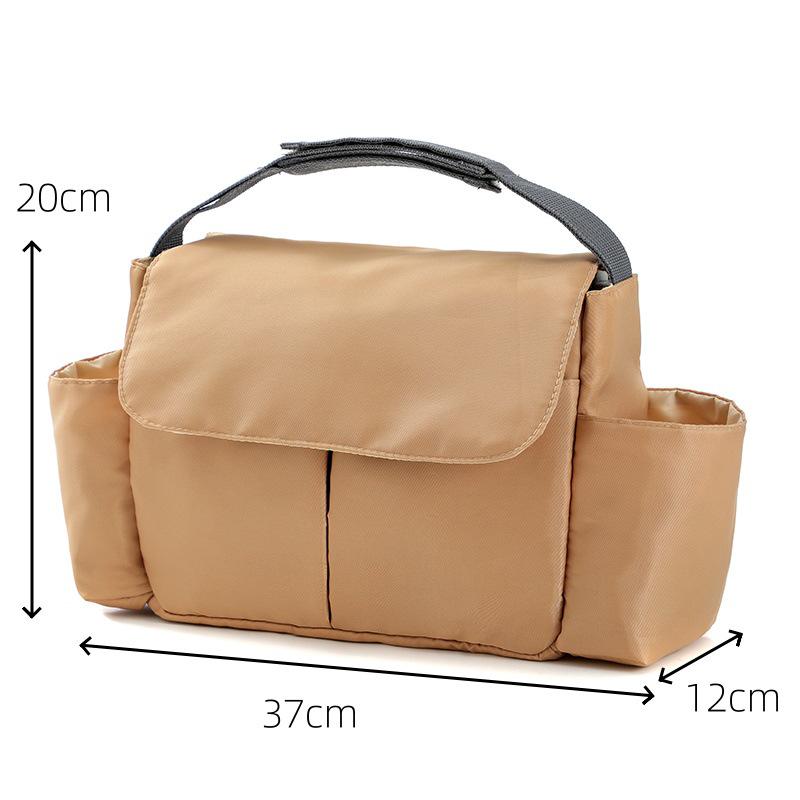 Waterproof Nylon Multifunctional Stroller Hanging Bag - Large Capacity Baby & Mom Storage Bag
