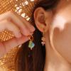 Fashion Multi-Element Diy Earrings Stainless Steel Gold-Plated Light Luxury High-End Earrings Jewelry Women