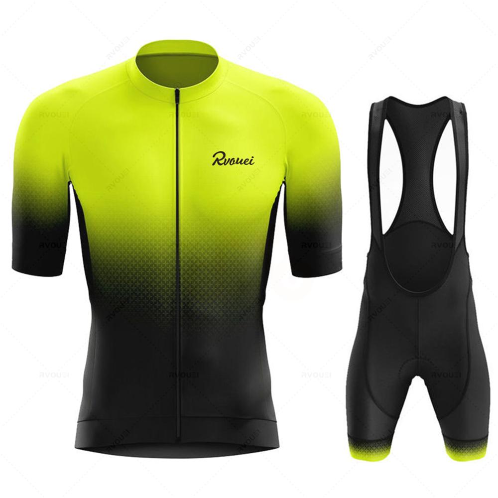 Maillot de Ciclismo 2026 Pro Team Rvouei Hombre Bicicleta Conjunto Ropa de Bicicleta de Carrera Traje Transpirable Ropa para Bicicleta de Montaña Ropa Deportiva