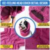 Elastic Mesh Dog Cooling Head Cover Quick Dry Washable Pet Snood Adjustable Breathable Pet Dog Cooling Collar Summer Season