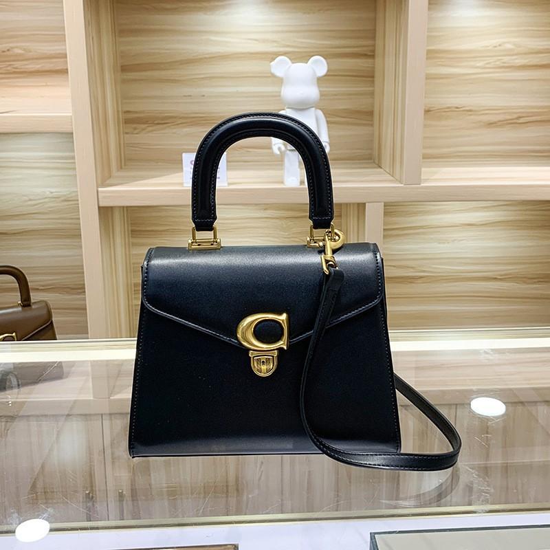 

Kelli Bag Women 2024 One-shoulder Cross-body High-end Authentic Leather All-match Fashionable Horseshoe Buckle Handbag чёрный