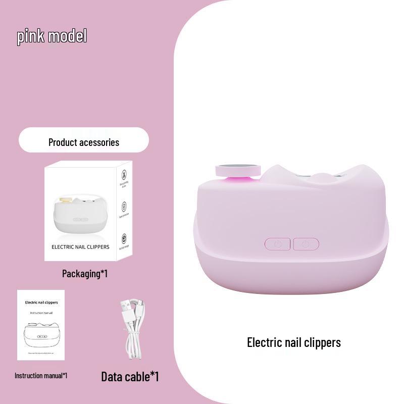 Automatic Electric Nail Trimmer and Clipper for Elderly, Children, Toddlers, Infants - Anti-Pinch Design
