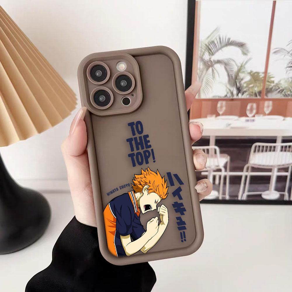 H-Haikyuu Schulvolleyball Handyhülle Für iPhone Apple 17 AIR 16 16E 11 12 13 14 15 XR Plus Pro Max DIY Hülle Stoßfeste Abdeckung