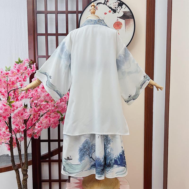 Children's Hanfu Tang Suit: Summer Thin Ancient Chinese Style for Boys