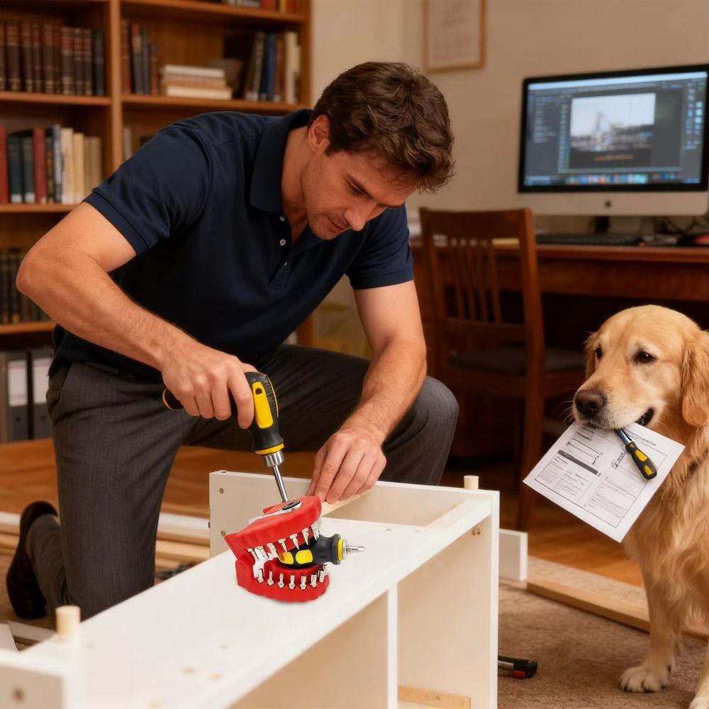 Multi-functional Portable Screwdriver High Hardness Ratchet Wrench Repair Tool Kit  Portable Use