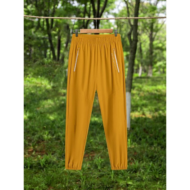 Letní venkovní tenké běžecké kalhoty pánské nové tkané rychleschnoucí kalhoty dámské se stahováním u kotníků velká velikost turistické kalhoty