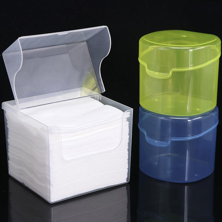 Makeup Cotton Swab Storage Box: Single/Double Compartment, Plastic PP Box for Lipstick and Remover Wipes